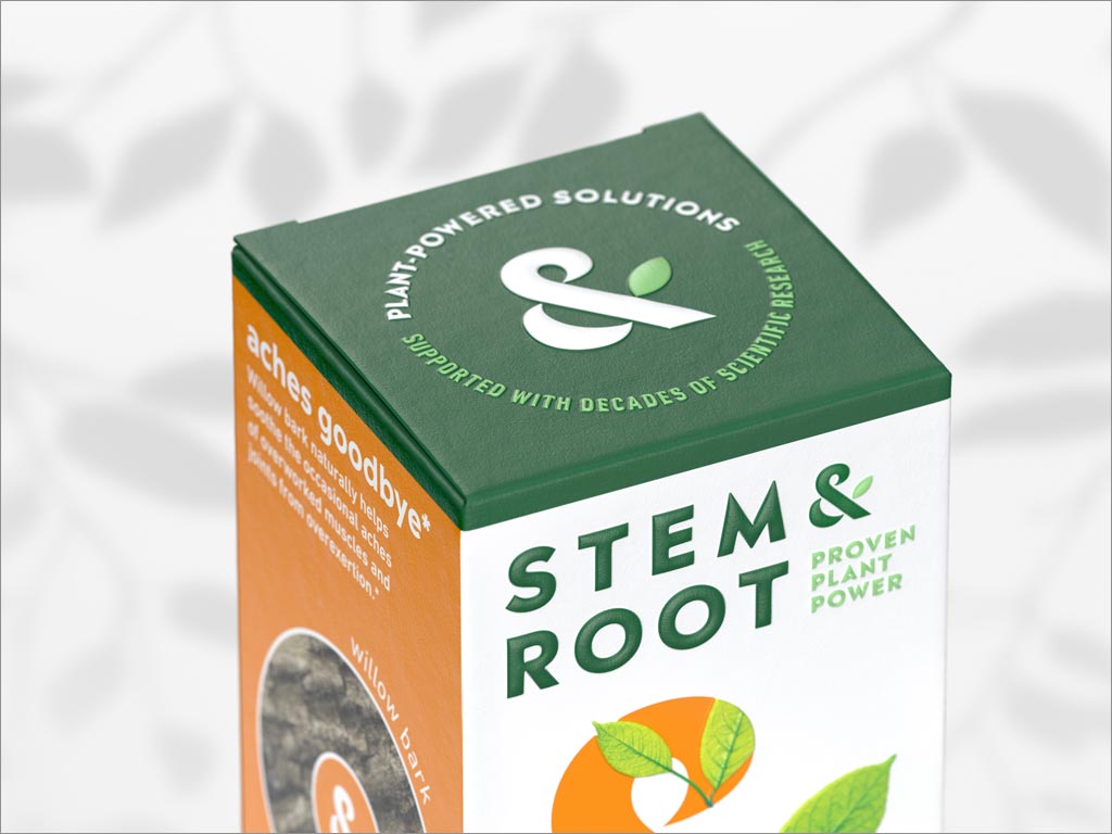 Stem＆Root天然保健品包装设计之局部特写