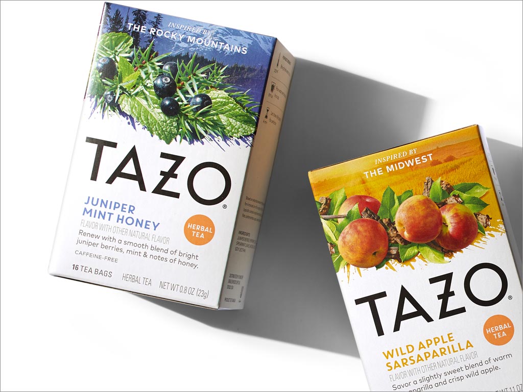 联合利华Tazo茶饮料包装设计
