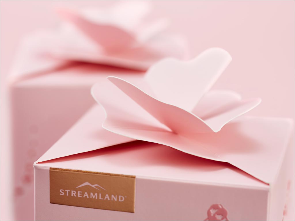 新西兰Streamland玫瑰蜂蜜包装盒盖设计