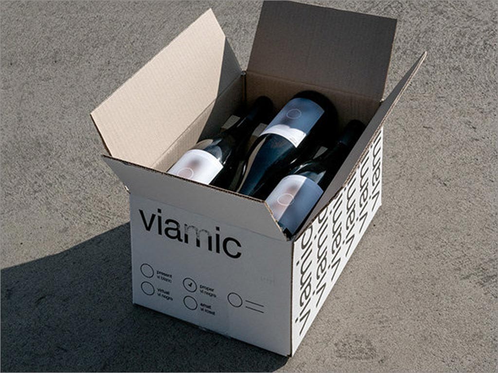 viamic葡萄酒外箱包装设计