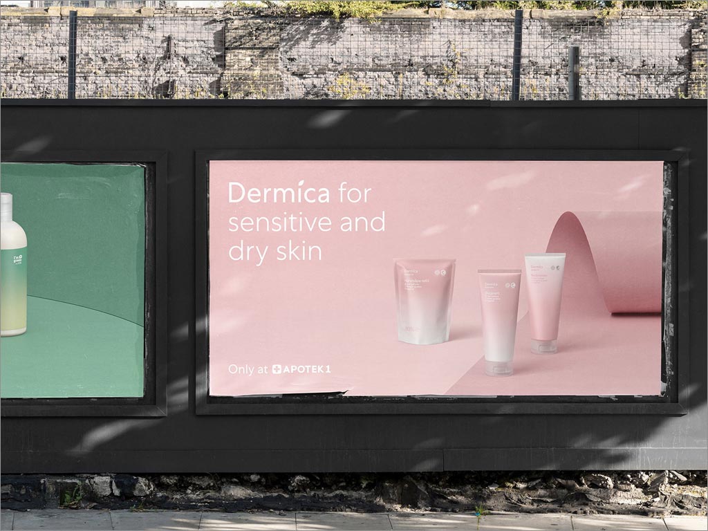 Dermica化妆品户外广告设计