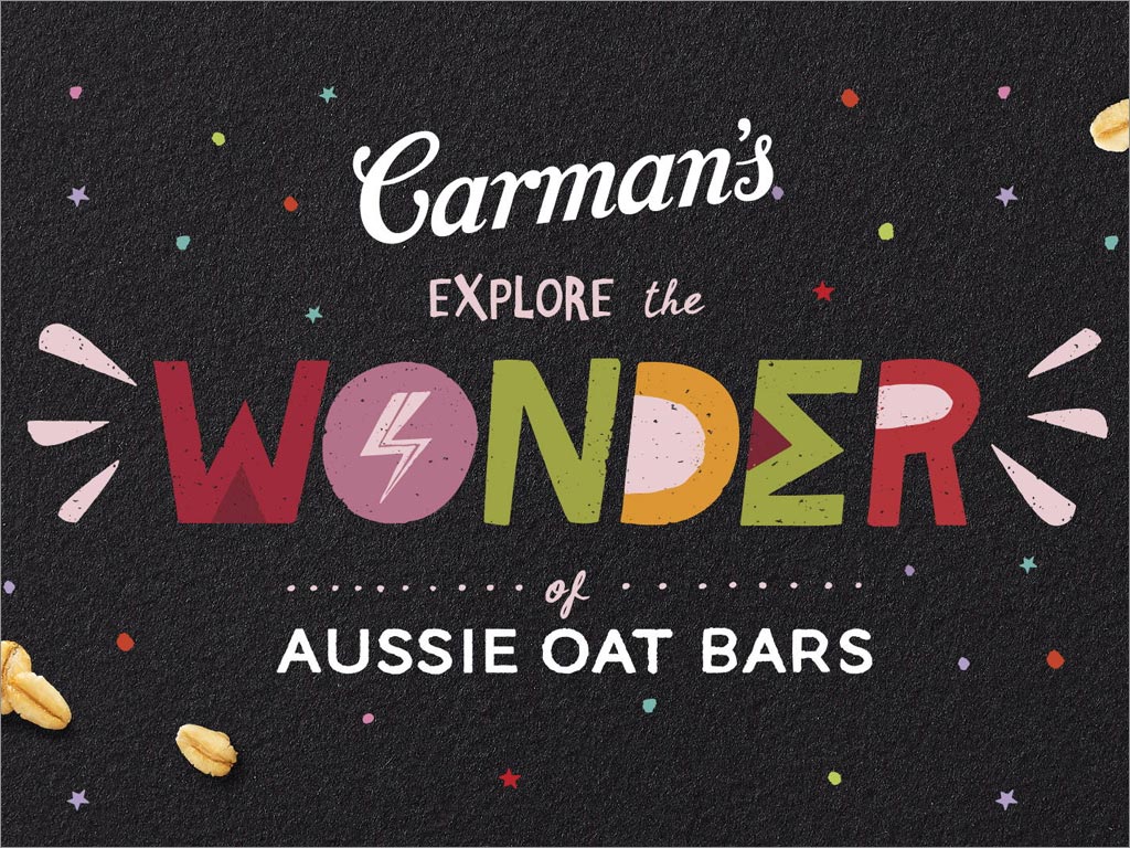 Carman's澳洲燕麦巧克力棒儿童零食logo设计