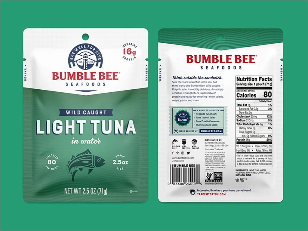 Bumble Bee海鲜产品包装袋设计