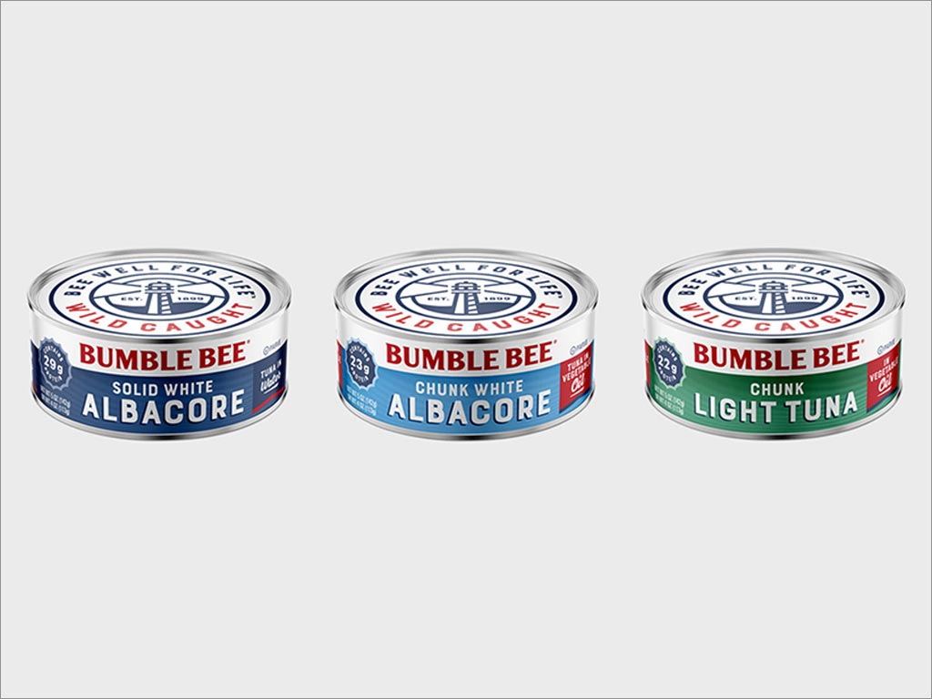 Bumble Bee海鲜产品包装设计之易拉罐包装设计