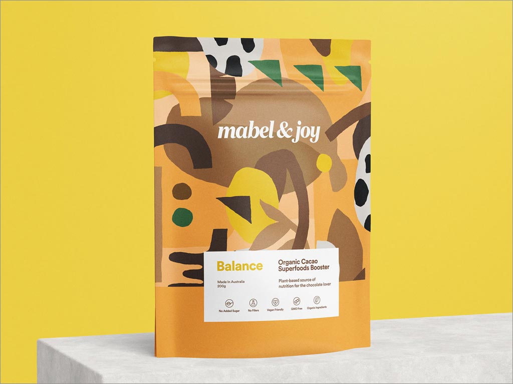 澳大利亚Mabel＆Joy有机可可果酱食品包装设计