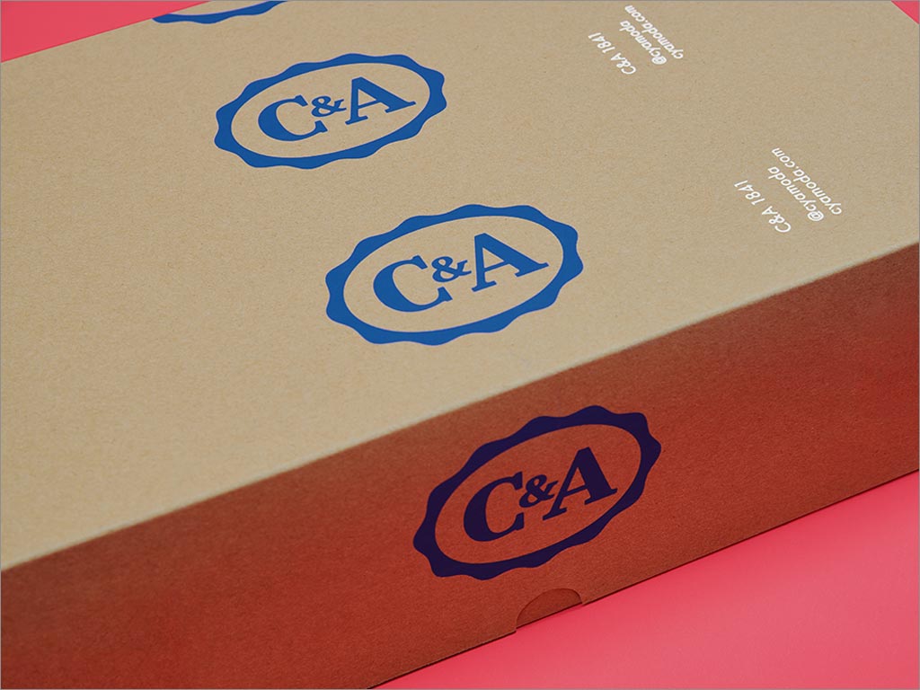 荷兰快时尚品牌C＆A服装鞋帽包装盒设计