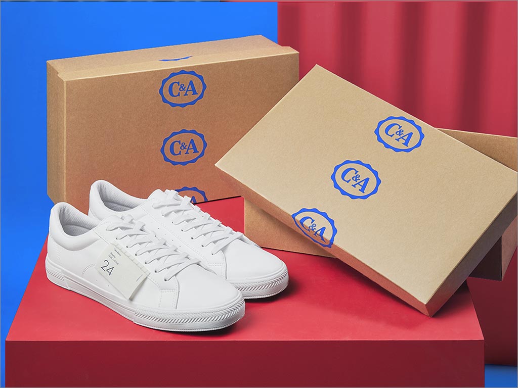 荷兰快时尚品牌C＆A鞋盒包装设计