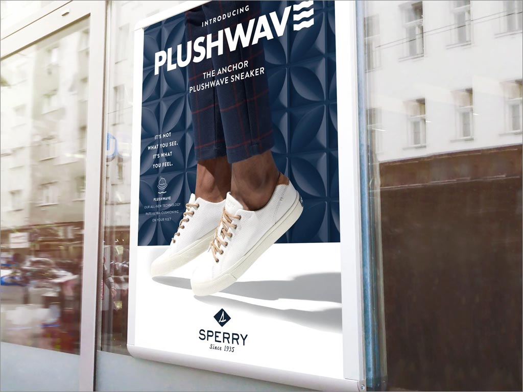 SPERRY PLUSHWAVE休闲鞋品牌户外广告设计
