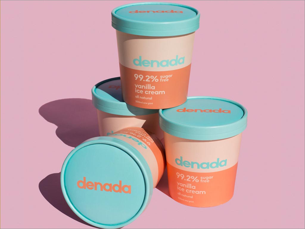 德纳达Denada无糖冰淇淋包装设计