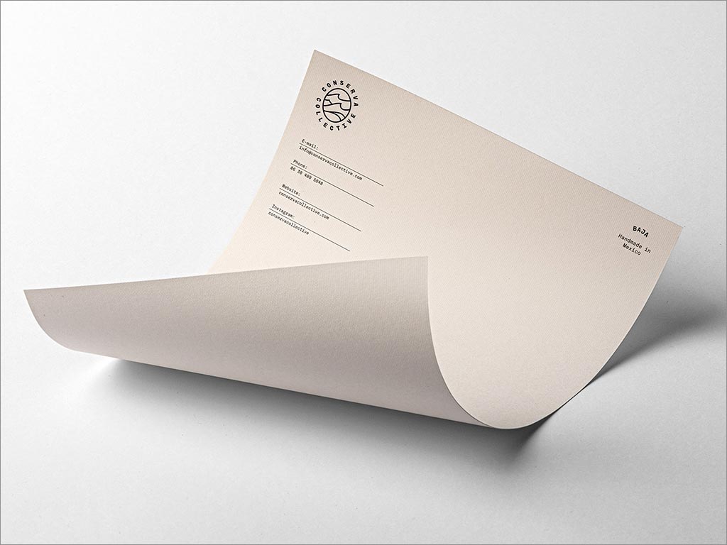 美国Conserva Collective品牌信纸设计