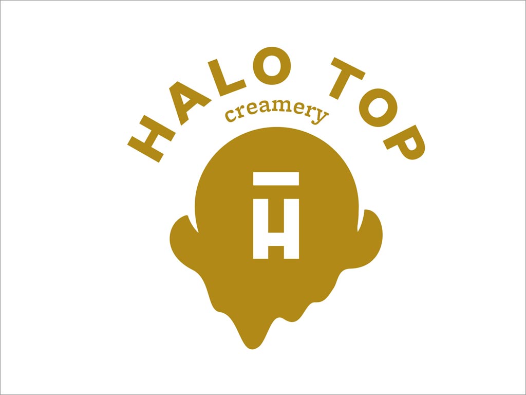 Halo Top冰淇淋品牌logo设计