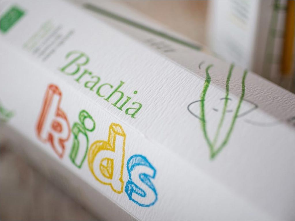 克罗地亚Brachia KIDS儿童橄榄油包装设计之局部特写
