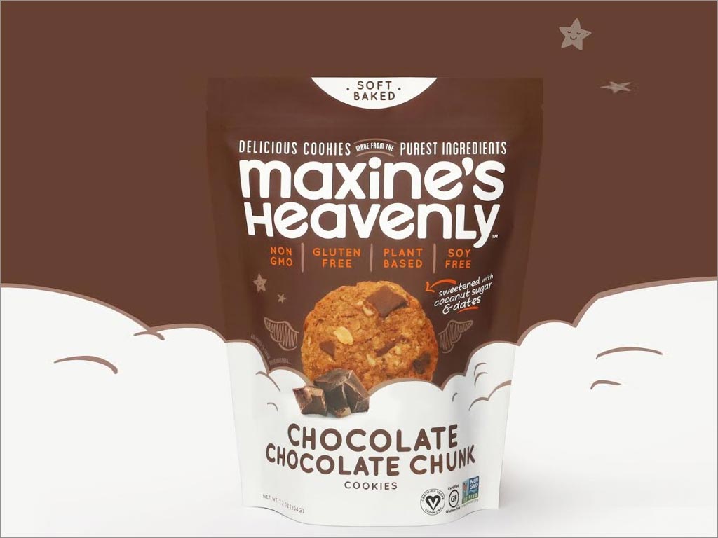 美国Maxine's Heavenly曲奇饼干包装设计