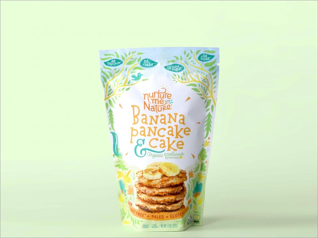 Nurture Me Nature香蕉烤饼烘焙食品包装袋设计