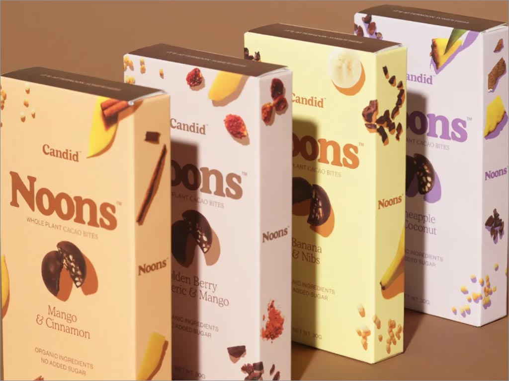 美国Noons全植物巧克力食品包装设计