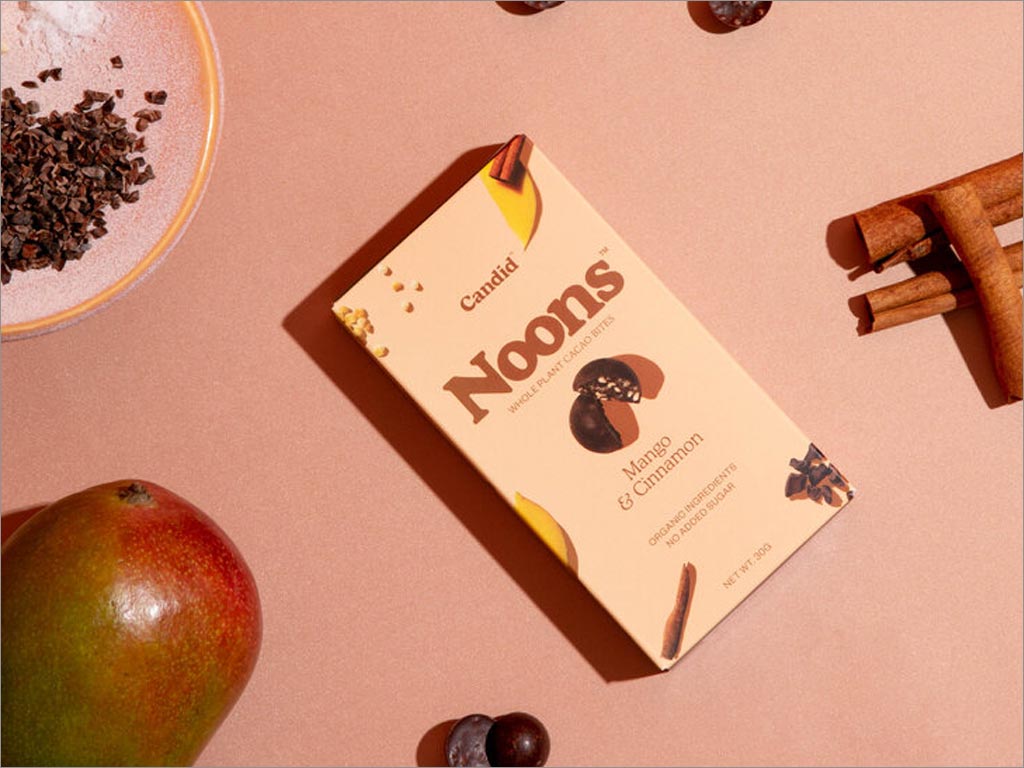 美国Noons全植物巧克力食品包装设计