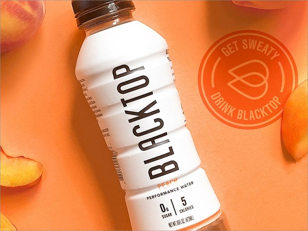 美国布莱克托普桃子味运动饮料包装设计