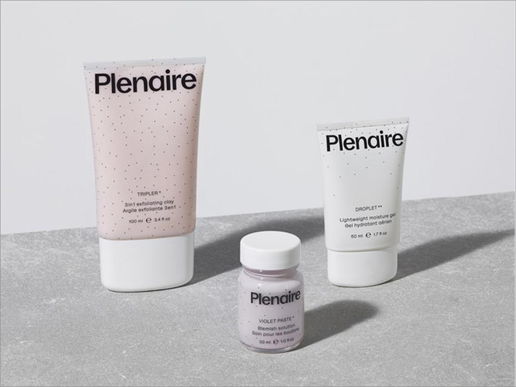 英国Plenaire化妆品瓶体包装设计