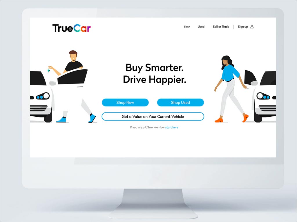 美国TrueCar汽车电商网站交易平台品牌形象网站设计