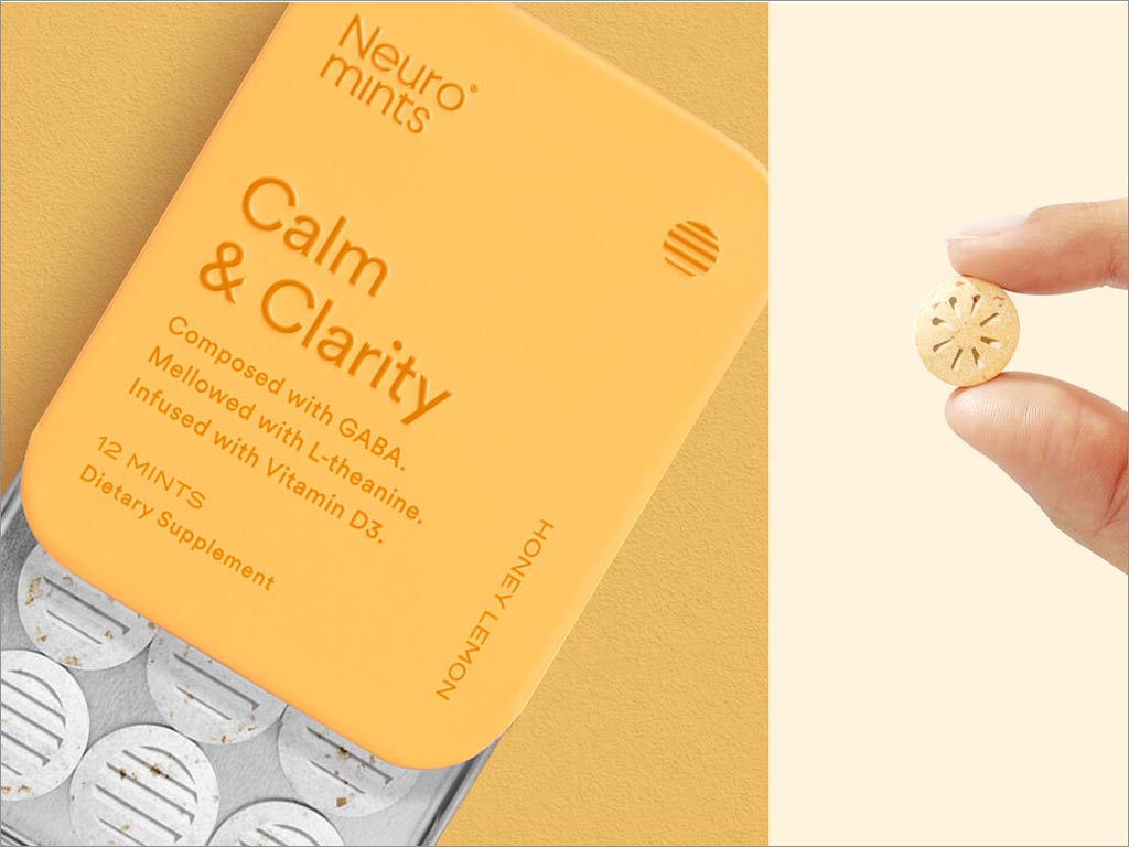 美国Neuro Calm＆Clarity口香糖薄荷糖包装设计