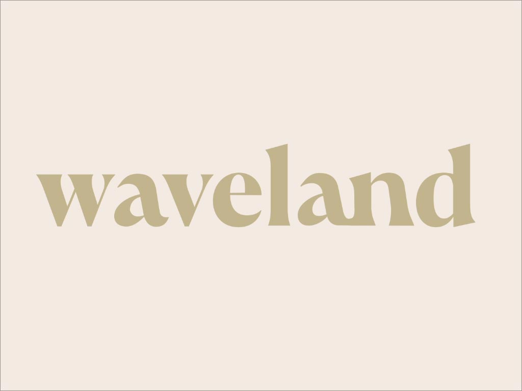美国Waveland功能性茶饮料logo设计