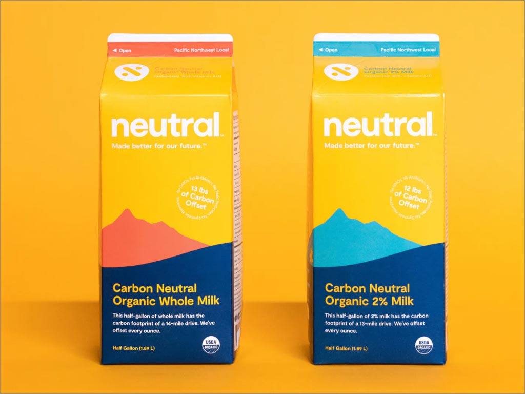 美国Neutral牛奶食品包装设计
