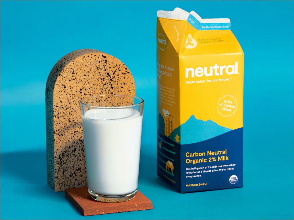 美国Neutral牛奶利乐砖包装设计