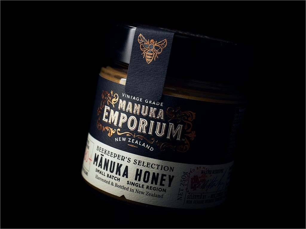 新西兰Manuka蜂蜜瓶签包装设计