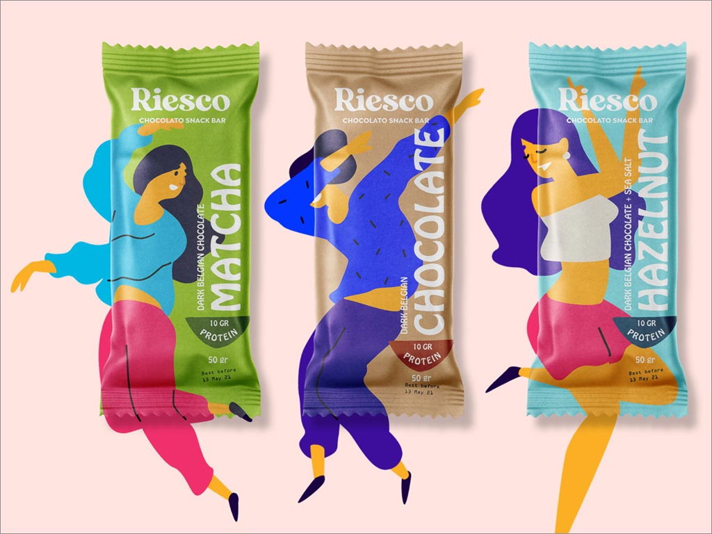 美国Riesco休闲零食包装设计