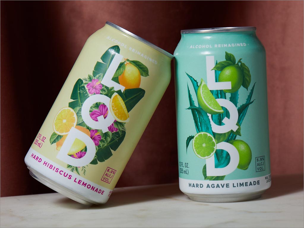 美国LQD柠檬水绿茶饮料包装设计