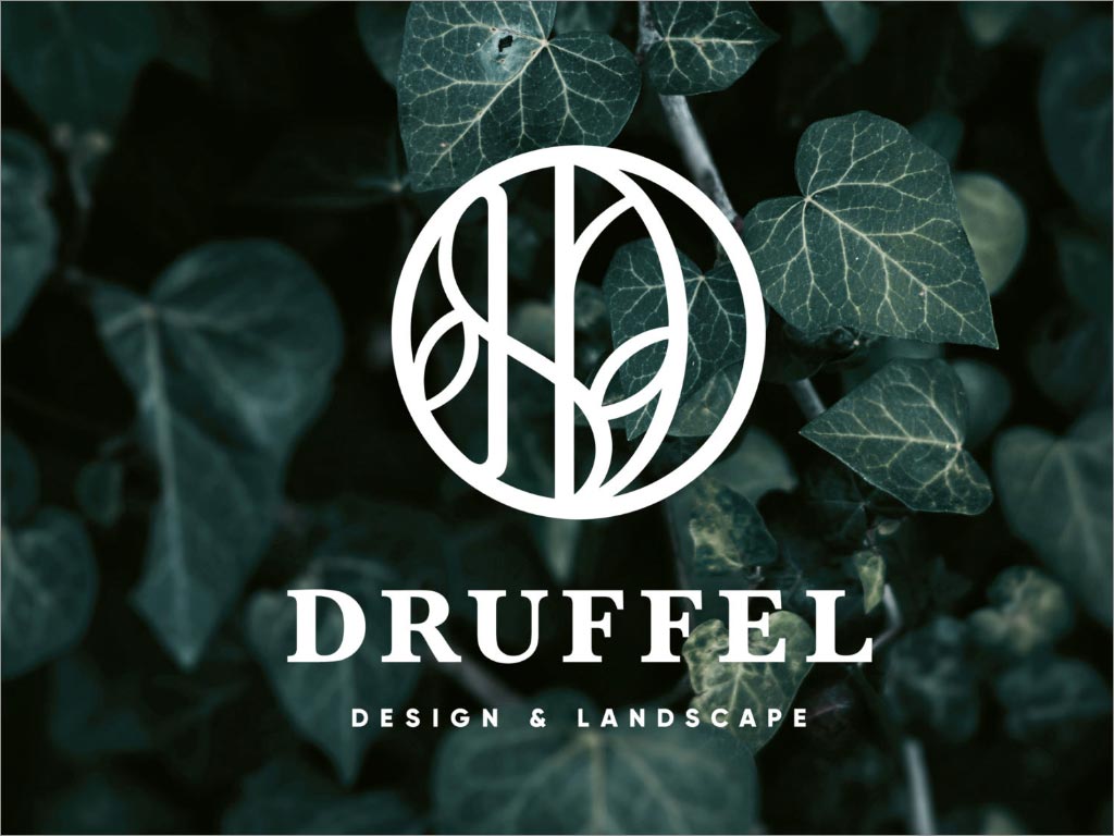 美国Druffel景观设计服务公司品牌形象logo设计