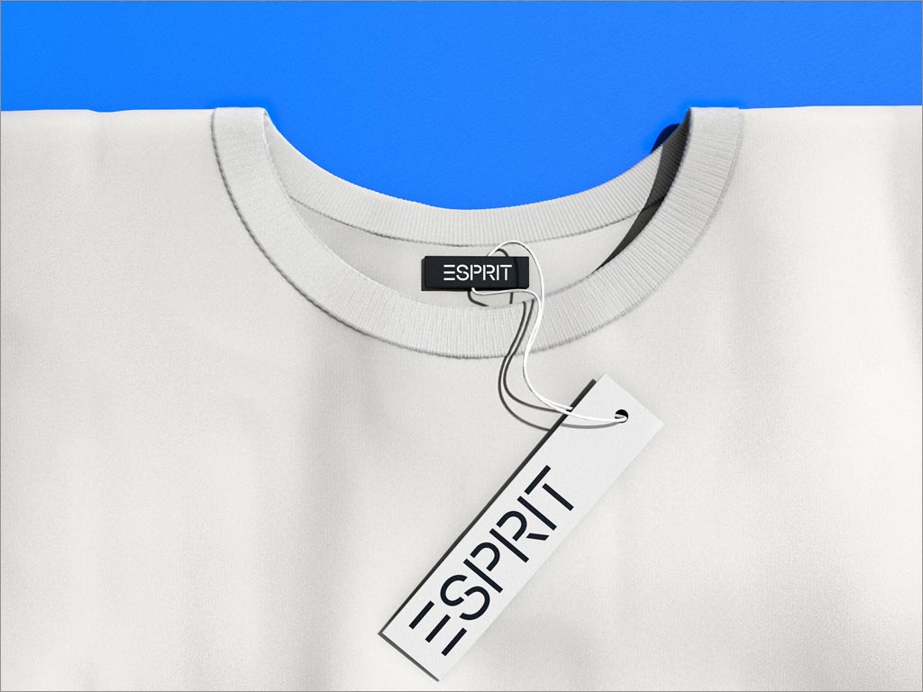 美国Esprit服装品牌形象体恤标牌设计