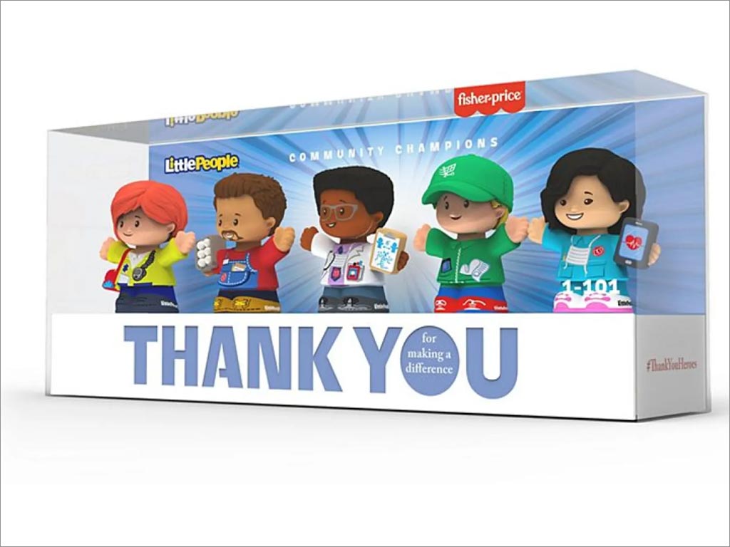 美泰（Mattel）Fisher-Price表彰抗击冠状病毒英雄的玩具包装设计