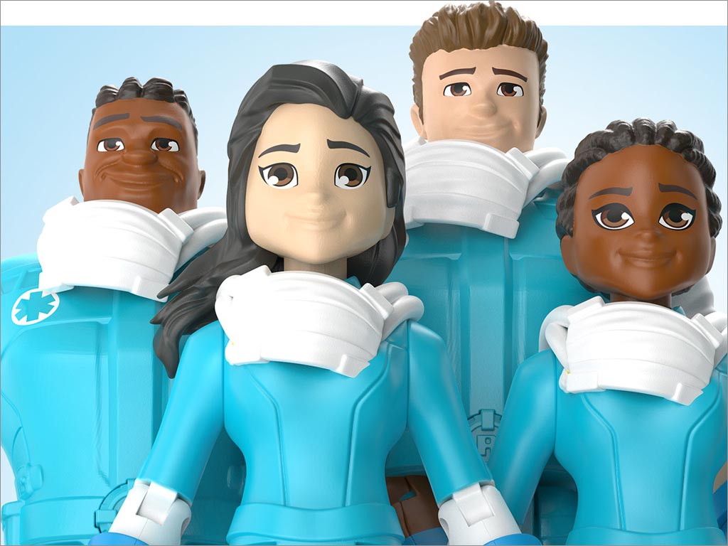 美国美泰Mattel推新冠病毒主题玩偶玩具实物照片之护士集合