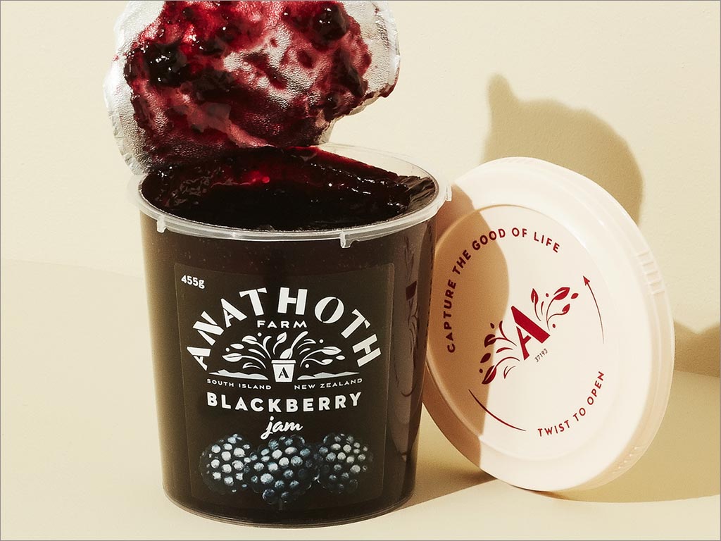 Anathoth Farm黑莓果酱包装设计