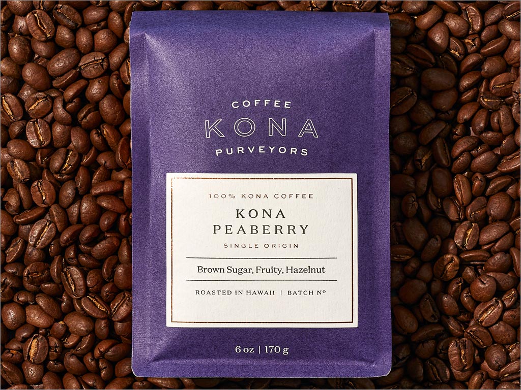 Kona咖啡包装袋设计之蓝色款