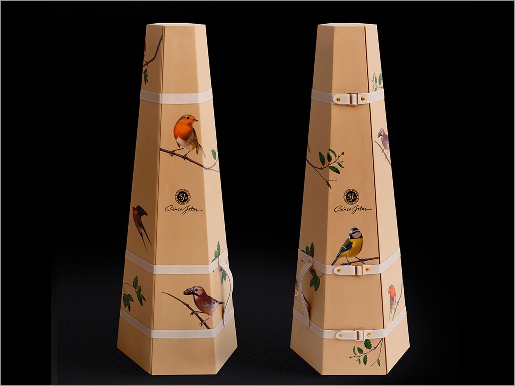西班牙Cinco Jotas火腿礼盒包装设计之六边形礼盒