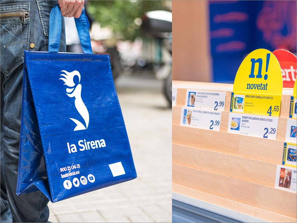 西班牙La Sirena冷冻食品品牌形象之手提袋设计