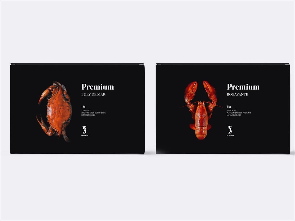 西班牙La Sirena龙虾与螃蟹包装设计