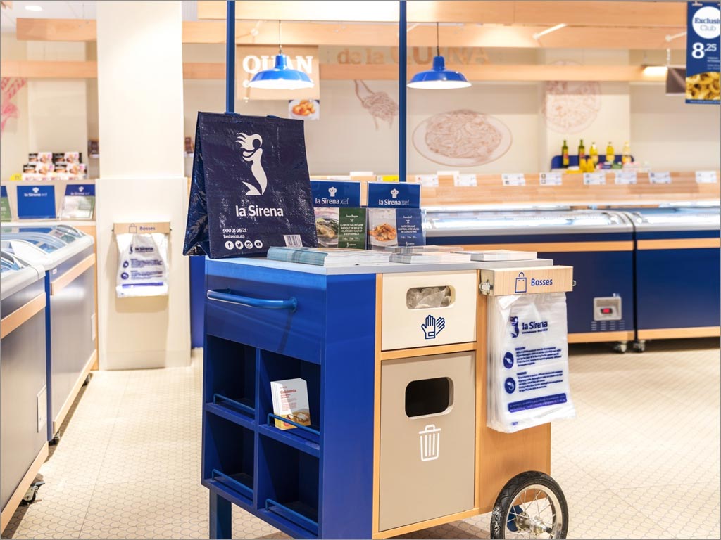 西班牙La Sirena冷冻食品店面环境设计之移动货柜设计