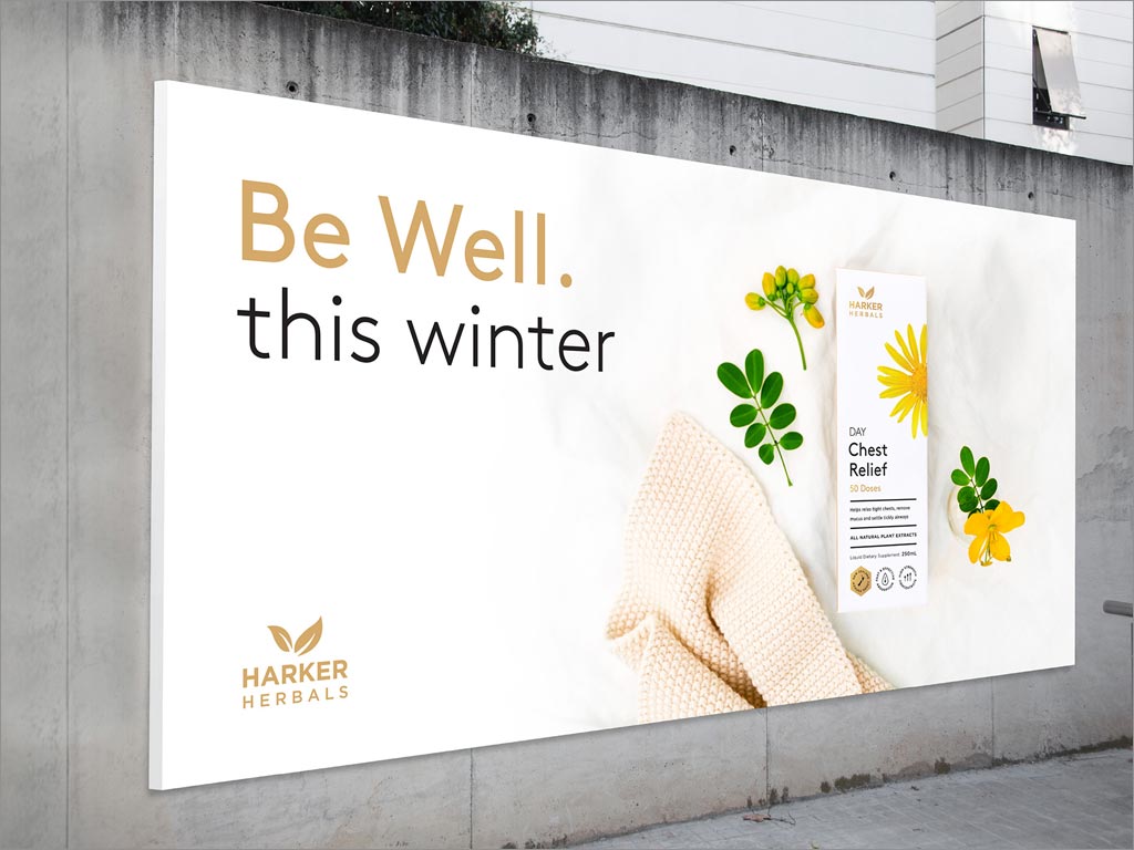 新西兰Harker Herbals保健品海报设计