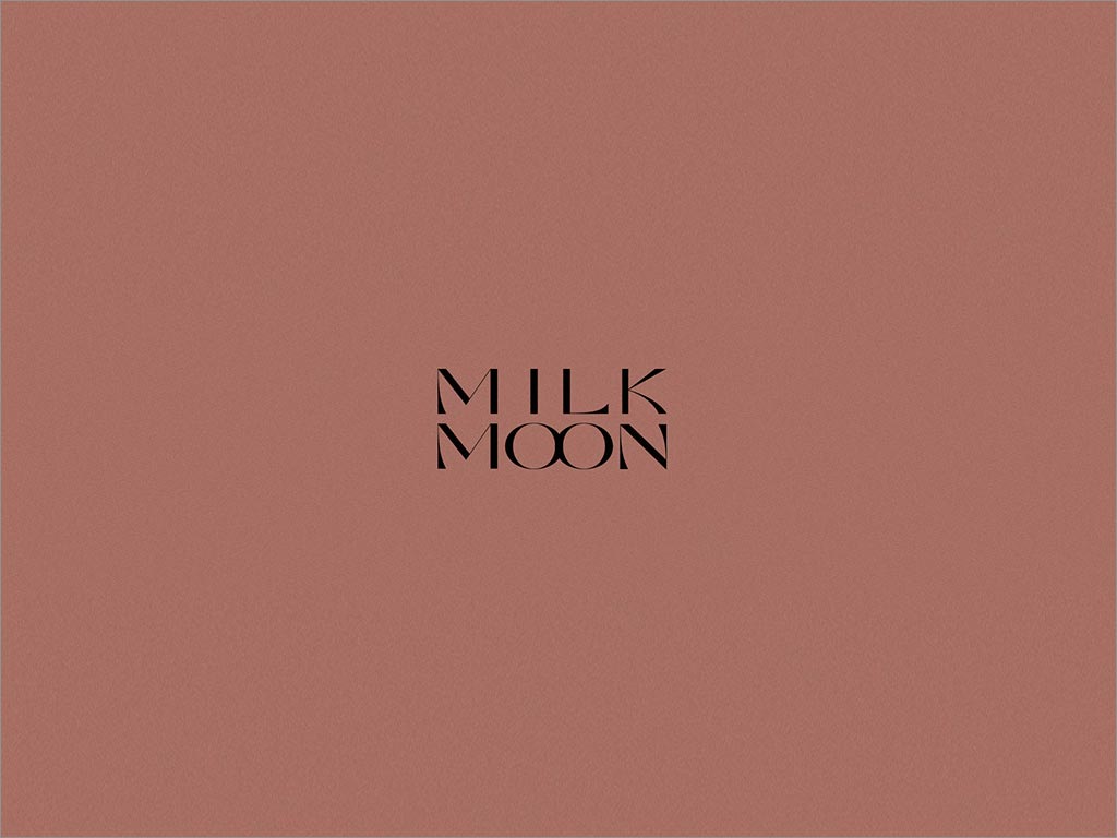Milk Moon糖浆保健品logo字体设计