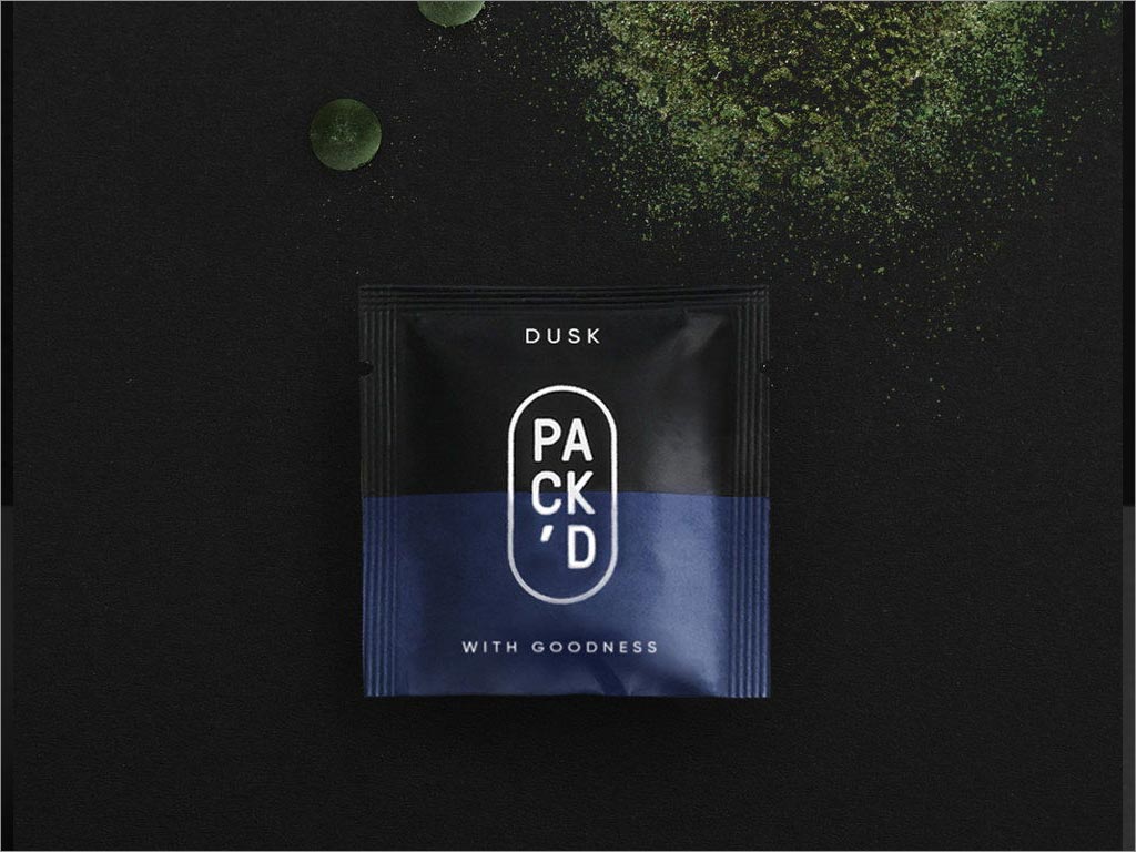 比利时Pack'd黄昏装维生素保健品内袋包装设计