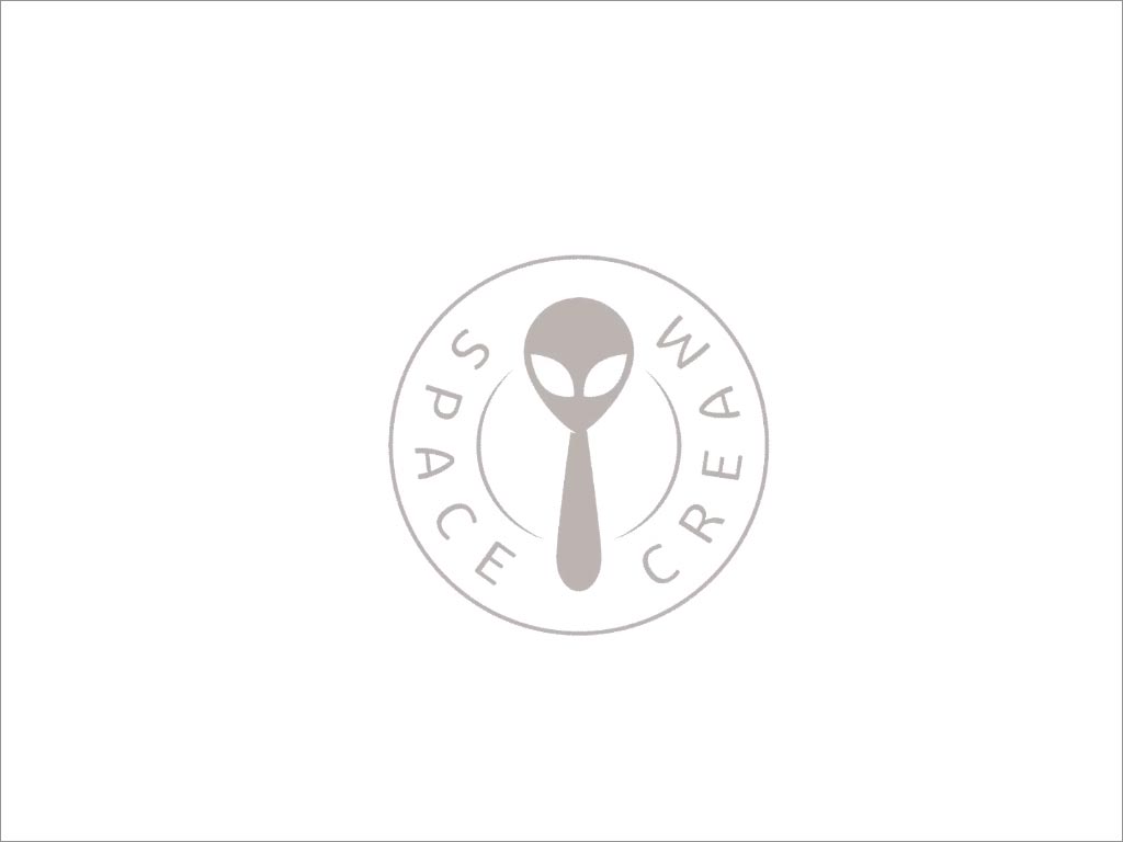 加拿大SpaceCream冰淇淋品牌logo包装设计