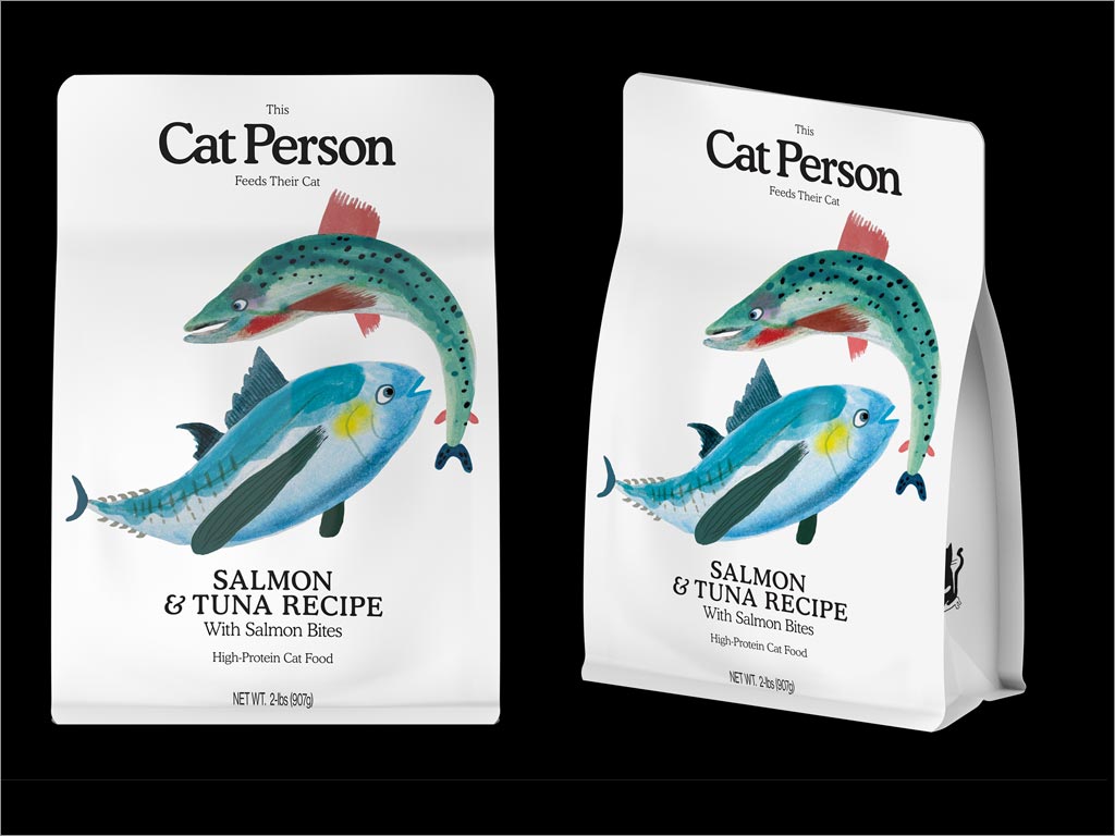 英国Cat Person猫粮包装袋设计
