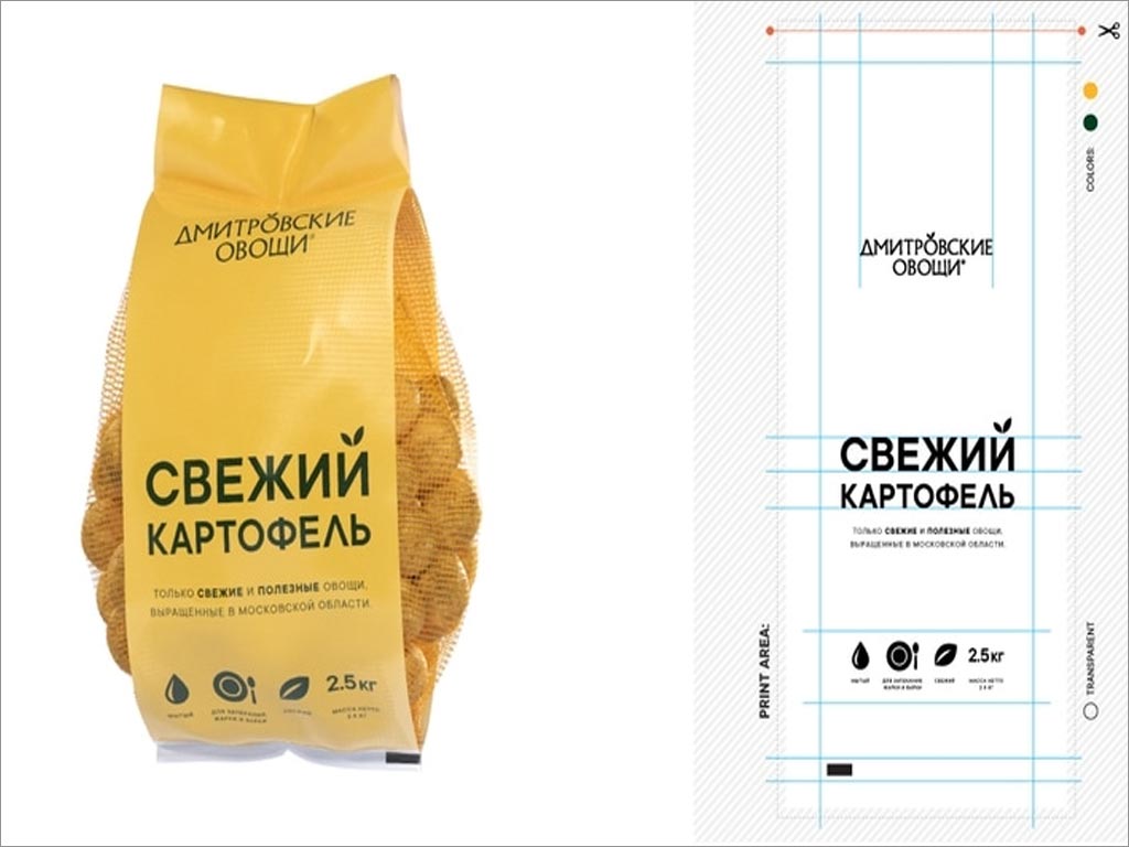 俄罗斯德米特罗夫土豆包装设计