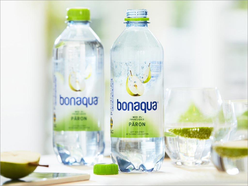 Bonaqua雪梨味矿物质水包装设计