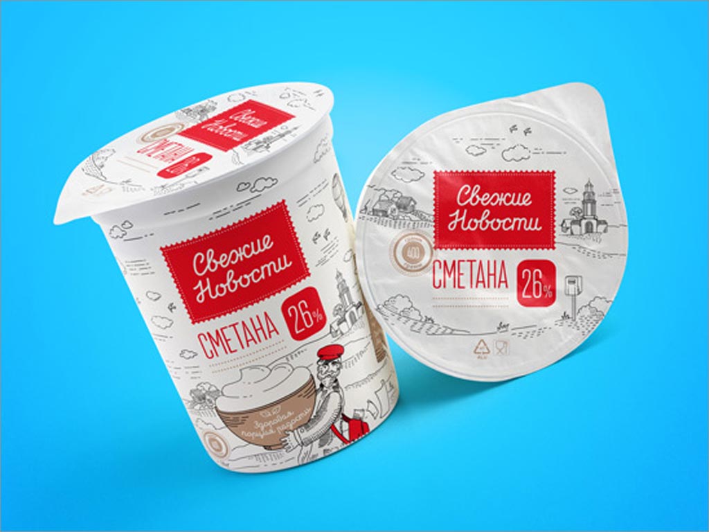 白俄罗斯酸奶包装设计