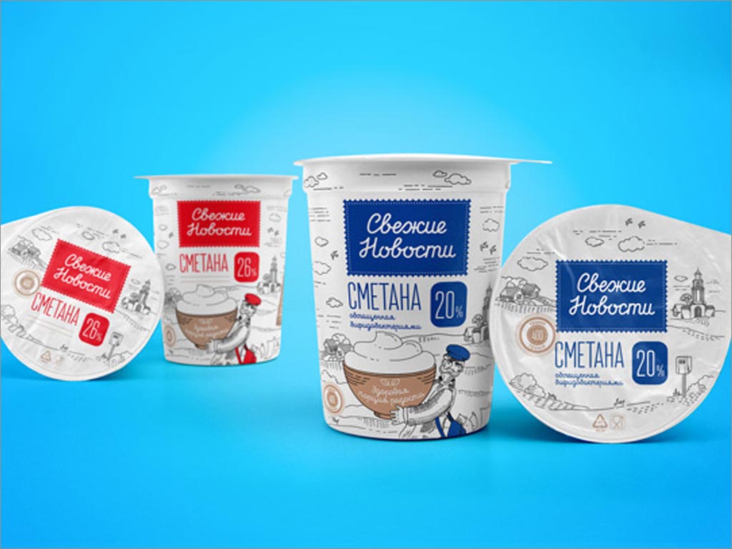 白俄罗斯酸奶包装设计