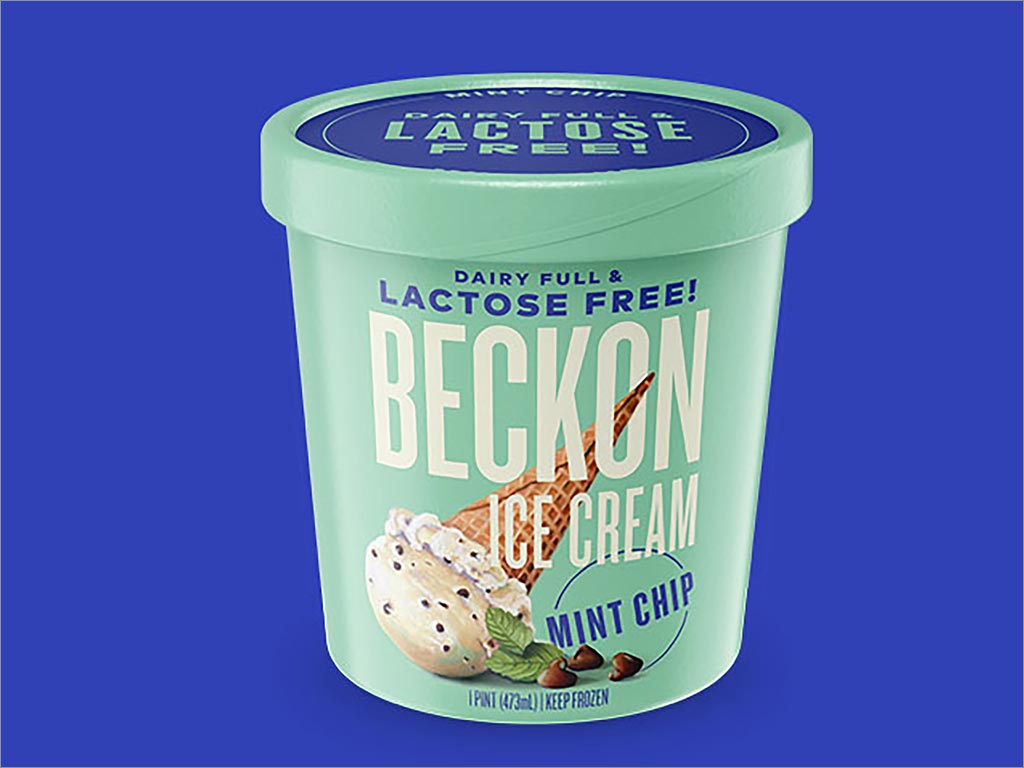 美国Beckon薄荷冰淇淋包装设计